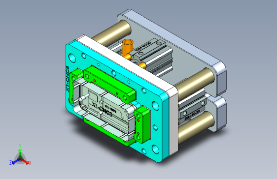 X1-笔记本CNC工装夹具三维模型CNC8-1203