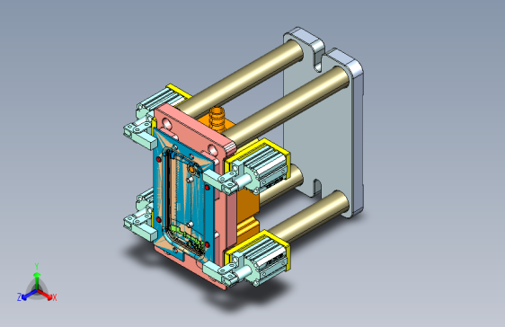 X8-CNC3笔记本CNC工装夹具三维模型