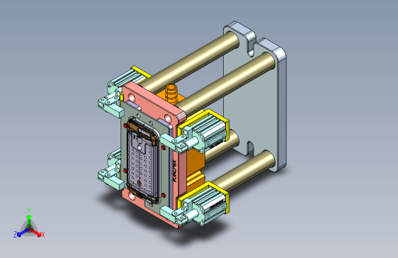 X8-CNC4笔记本CNC工装夹具三维模型