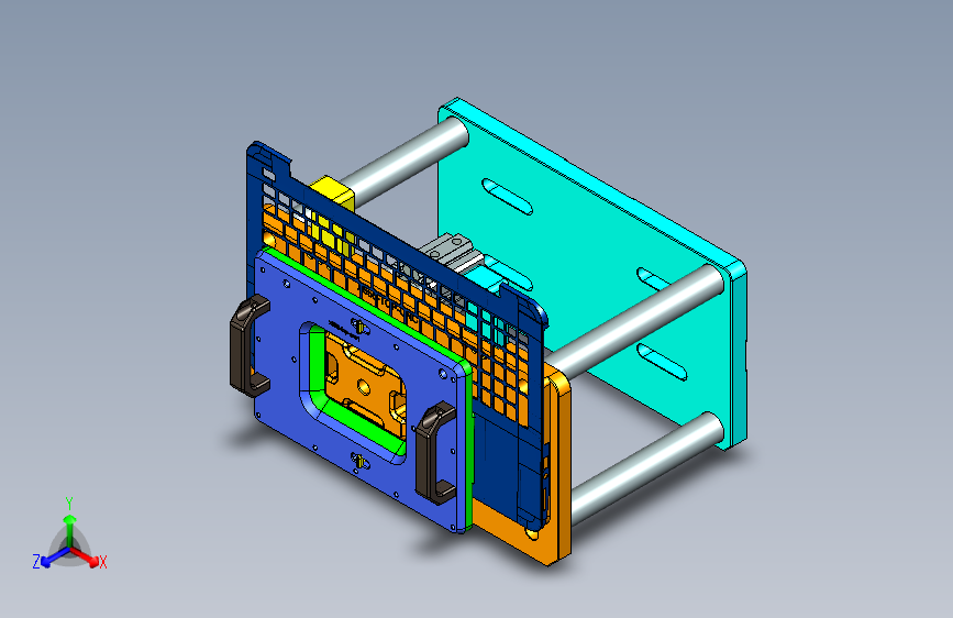 x555-top-cnc1笔记本CNC工装夹具三维模型