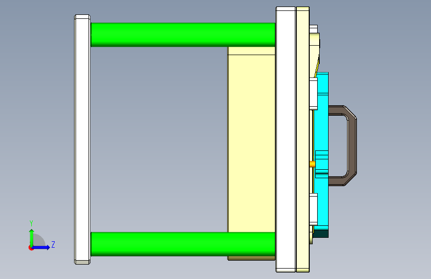 aap10_lcd_cover_al-笔记本CNC工装夹具三维模型CNC2-1110 左侧视图