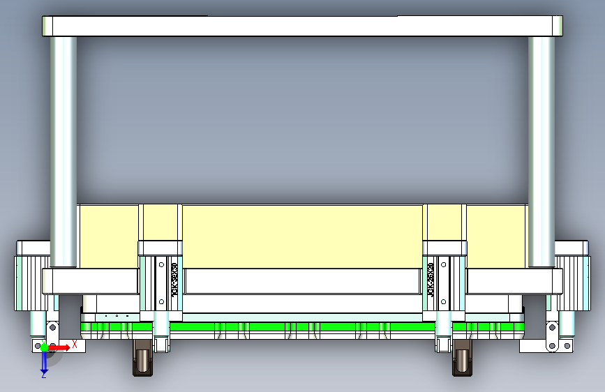 AAPB0-TRIM-笔记本CNC工装夹具三维模型CNC4-0302 俯视图