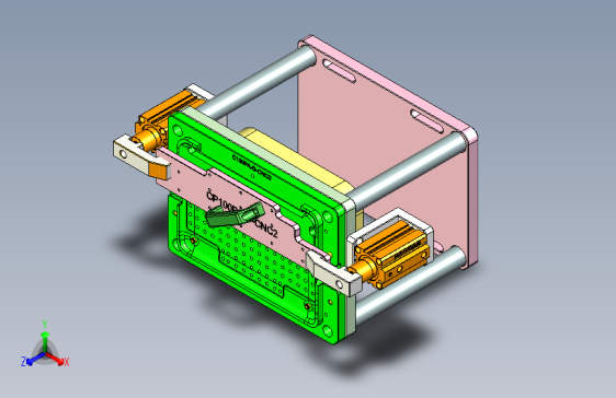 C100PA-D笔记本CNC工装夹具三维模型-CNC2-0413