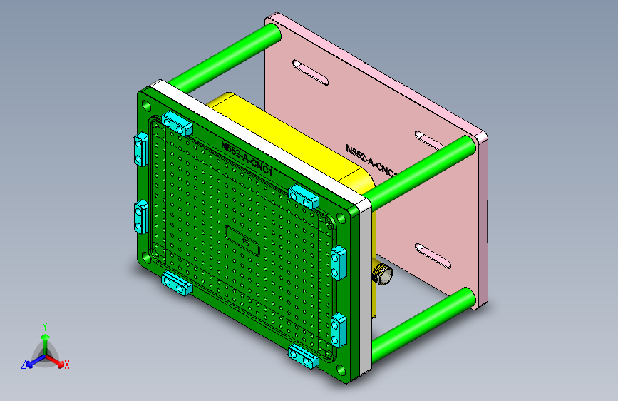 N552-A笔记本CNC工装夹具三维模型-CNC1-0420