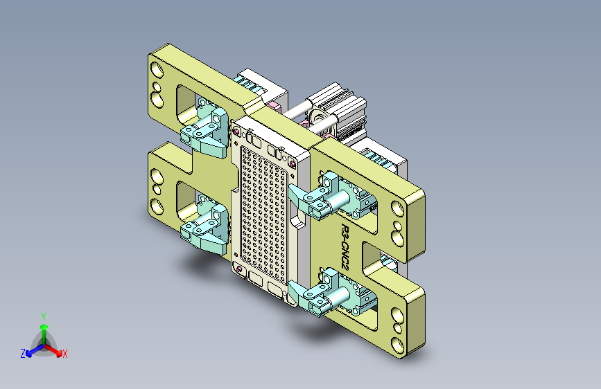 R3-笔记本CNC工装夹具三维模型CNC2-1202