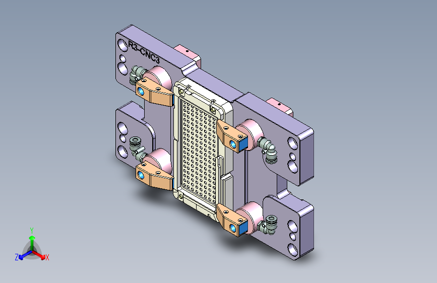 R3-笔记本CNC工装夹具三维模型CNC3-1204