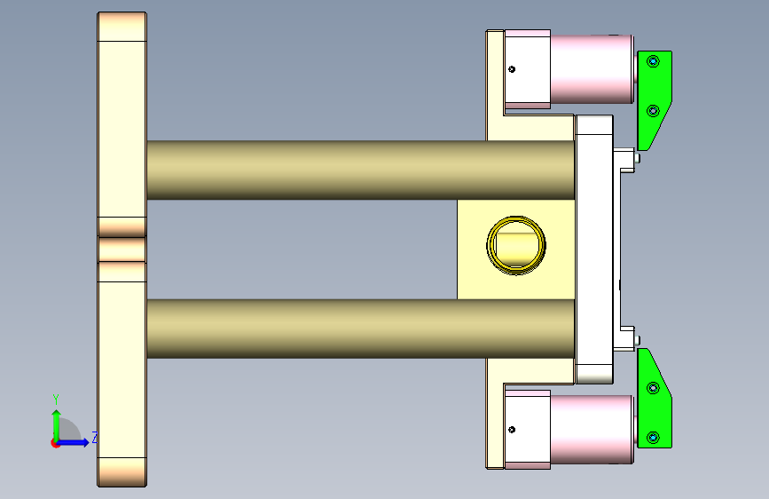 R4-笔记本CNC工装夹具三维模型CNC2-1026 左侧视图