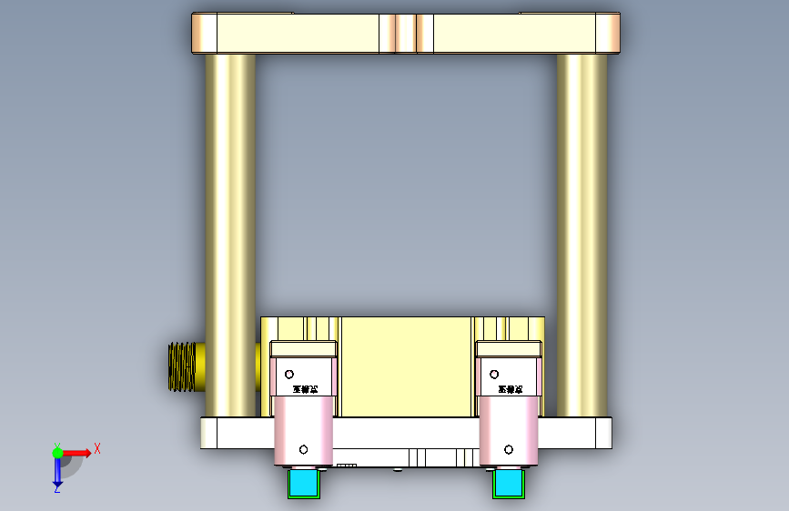 R4-笔记本CNC工装夹具三维模型CNC2-1026 俯视图