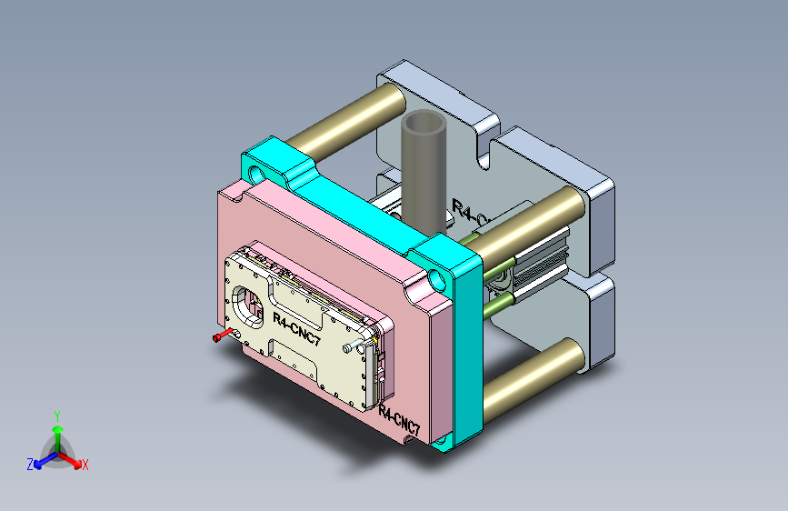 R4-笔记本CNC工装夹具三维模型CNC7-1017