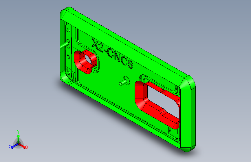 X2-CNC8笔记本CNC工装夹具三维模型GAIBAN-1209