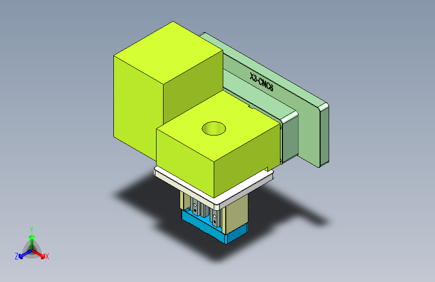 X3-CNC6笔记本CNC工装夹具三维模型dizuo-0730
