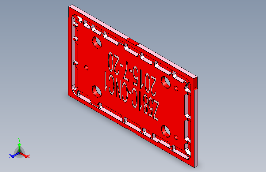 Z581C-笔记本CNC工装夹具三维模型CNC1-0723