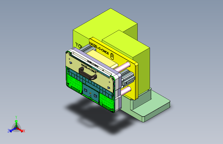 HAZEL-C笔记本CNC工装夹具三维模型-CNC5-0512