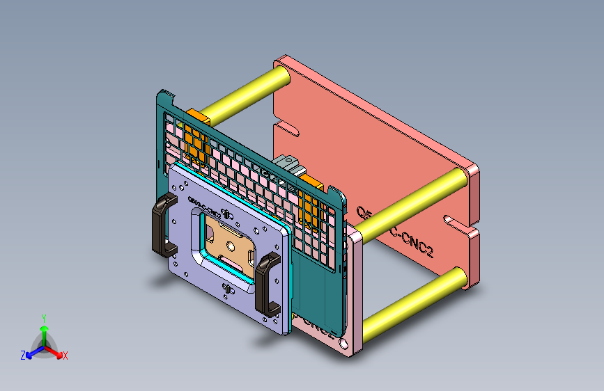 Q503-C笔记本CNC工装夹具三维模型-CNC2-0522