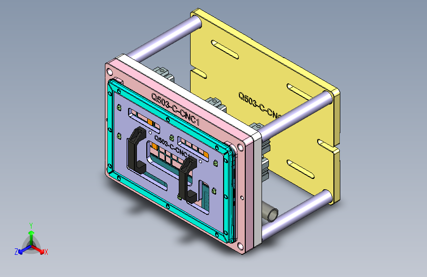 Q503-C笔记本CNC工装夹具三维模型-CNC1-0522