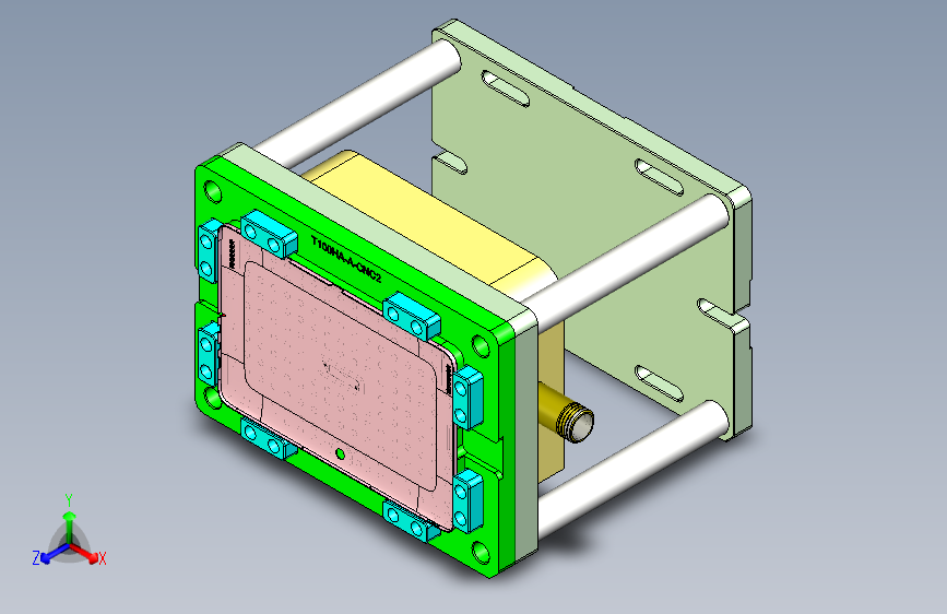 T100HA-A-CNC2笔记本CNC工装夹具三维模型