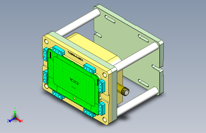 T100HA-A笔记本CNC工装夹具三维模型-CNC2-0423