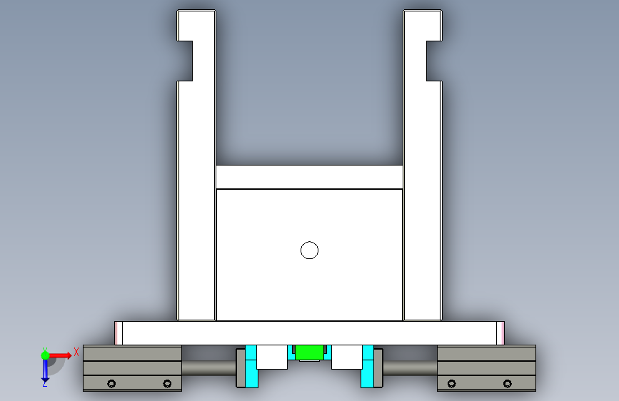 TEA-笔记本CNC工装夹具三维模型CNC1-0317 俯视图
