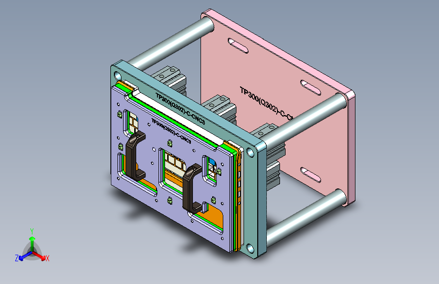 TP300-C笔记本CNC工装夹具三维模型-CNC3-0506