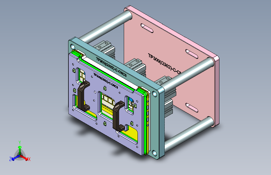 TP300-C笔记本CNC工装夹具三维模型CNC3-0914