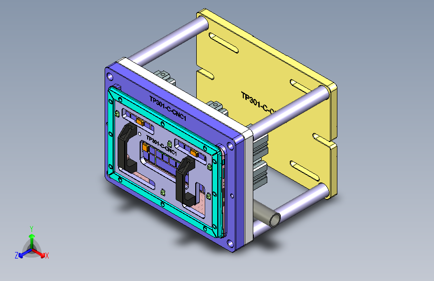 TP301-C-笔记本CNC工装夹具三维模型CNC1-0608