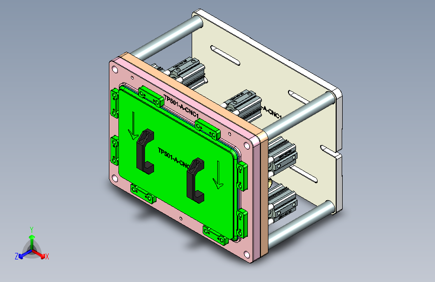 TP501-A-笔记本CNC工装夹具三维模型CNC1-0713