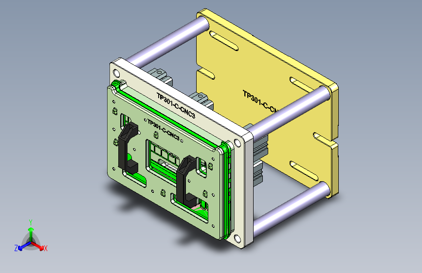 TP301-C-笔记本CNC工装夹具三维模型CNC3-0609