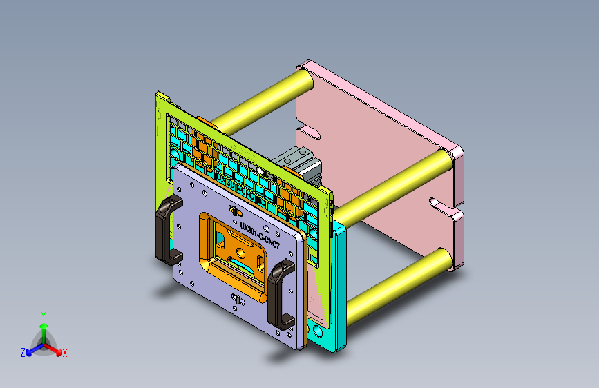 UX301-C笔记本CNC工装夹具三维模型-CNC7