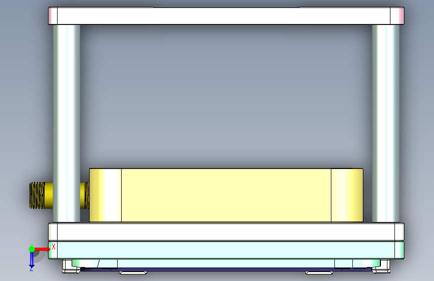 UX305LA-D笔记本CNC工装夹具三维模型-CNC1 俯视图