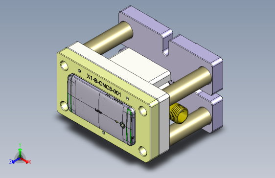 X1 笔记本CNC工装夹具三维模型CNC8 2015-5-15