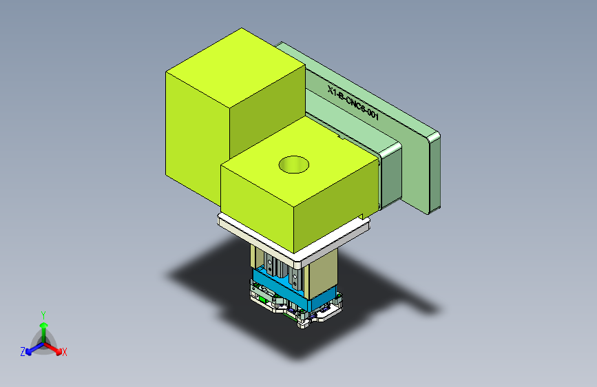 X1-笔记本CNC工装夹具三维模型CNC6-0311