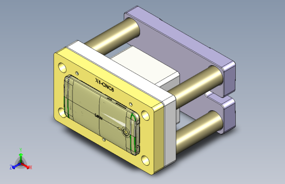 X1-笔记本CNC工装夹具三维模型CNC8-0130