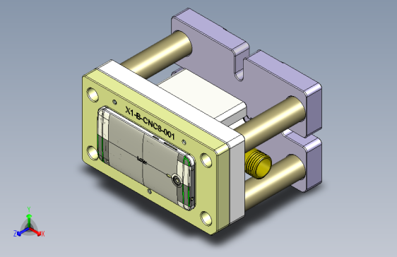 X1-笔记本CNC工装夹具三维模型CNC8-0314