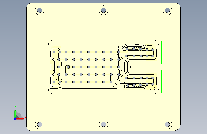 X1-笔记本CNC工装夹具三维模型CNC8-ZHIJU-03-06 正面视图