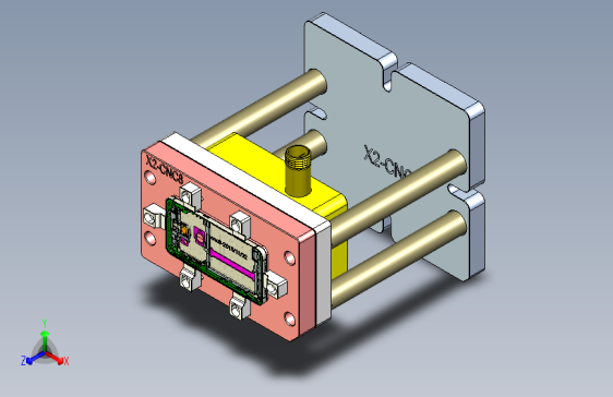 X2-笔记本CNC工装夹具三维模型CNC8-1029