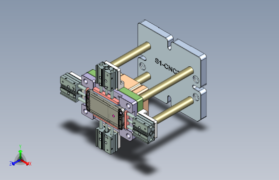 X3-B笔记本CNC工装夹具三维模型-CNC2-1009