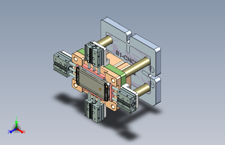 X3-笔记本CNC工装夹具三维模型CNC3-0923