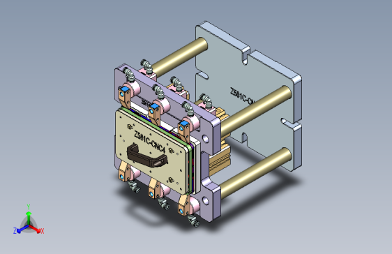 Z581C-笔记本CNC工装夹具三维模型CNC4-0803