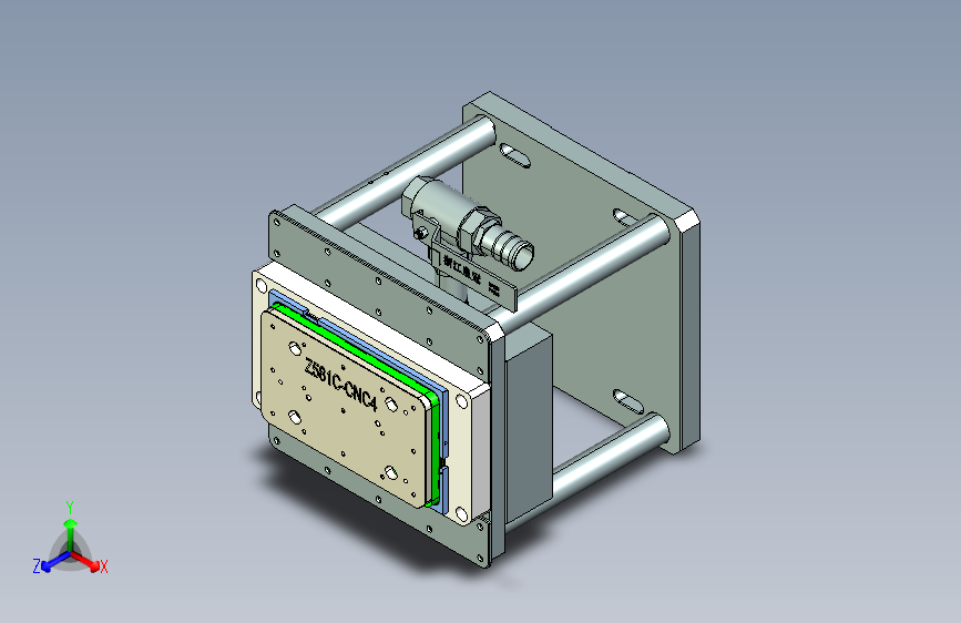 Z581C-笔记本CNC工装夹具三维模型CNC4-0911