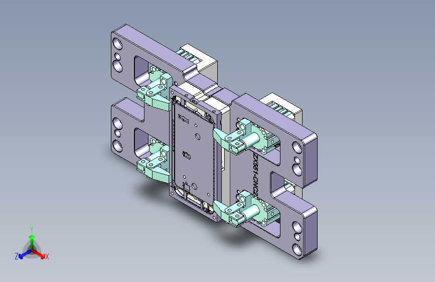 ZX551-B-笔记本CNC工装夹具三维模型CNC2-1010_UG NX 8_模型图纸下载 – 懒石网