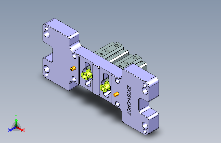 ZX551-B-笔记本CNC工装夹具三维模型CNC7-1010