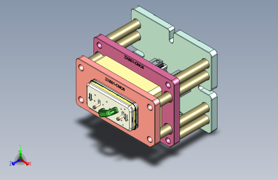 ZX551-笔记本CNC工装夹具三维模型CNC6-0921