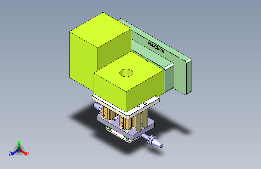 ZX551-笔记本CNC工装夹具三维模型CNC7-0921