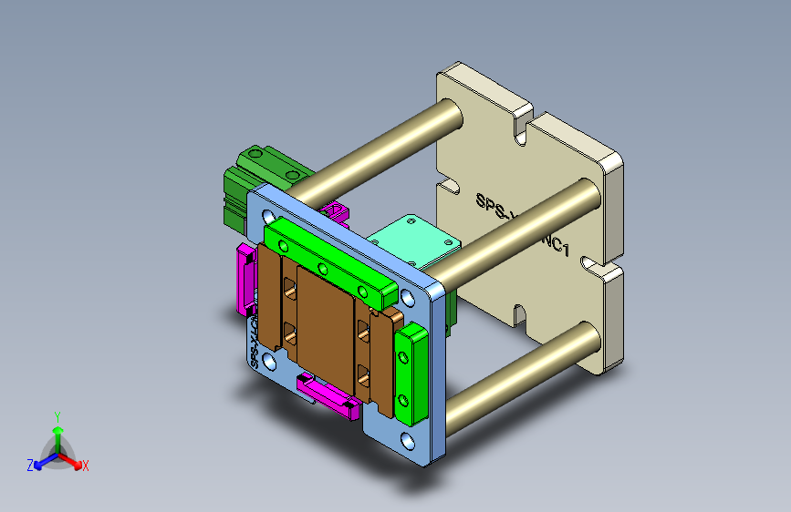 SPS-XJ笔记本CNC工装夹具三维模型-CNC1-0113