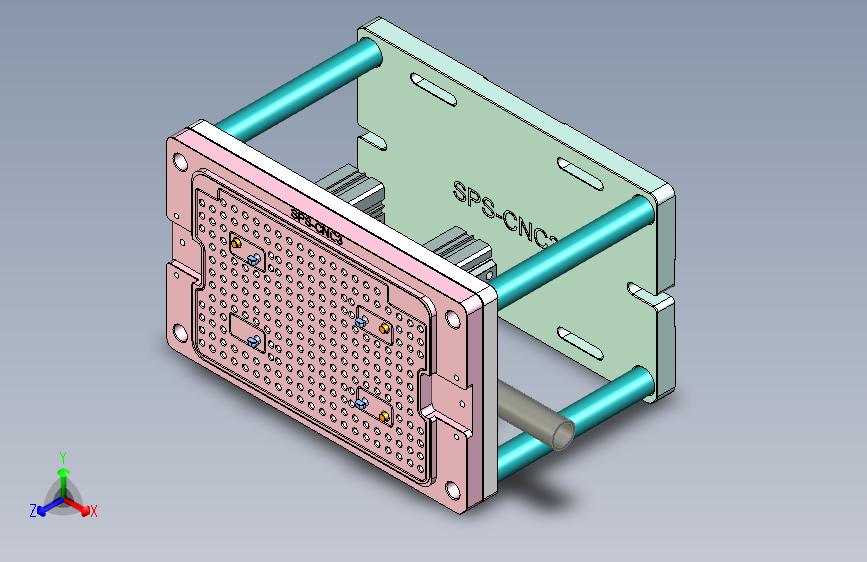 SPS-笔记本CNC工装夹具三维模型CNC3-0107