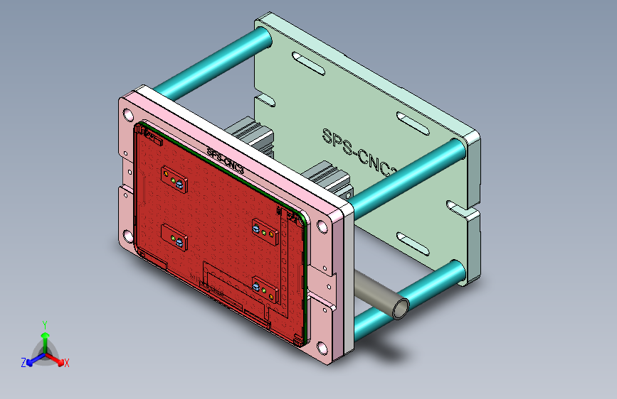SPS-笔记本CNC工装夹具三维模型CNC3-0107