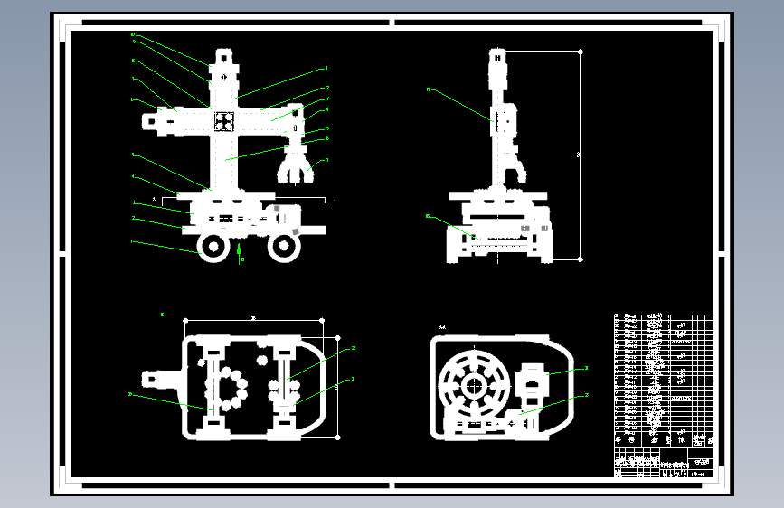 D1148-移动式机器人的设计+CAD+说明书==704803=250
