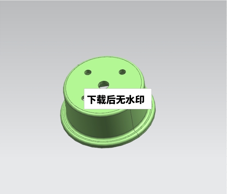 D1094-塑料仪表盖注塑模具设计图纸(直径70)三维Step+CAD+说明书