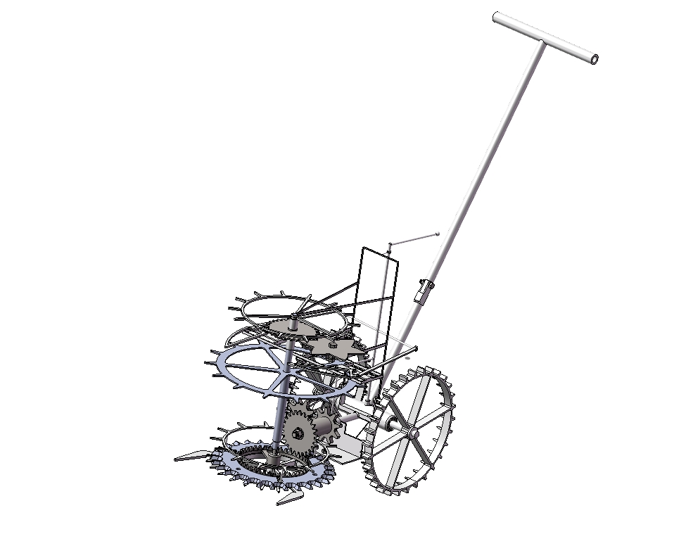 D1046-人力割麦机的设计三维SW2012带参+CAD+说明书==470408=450