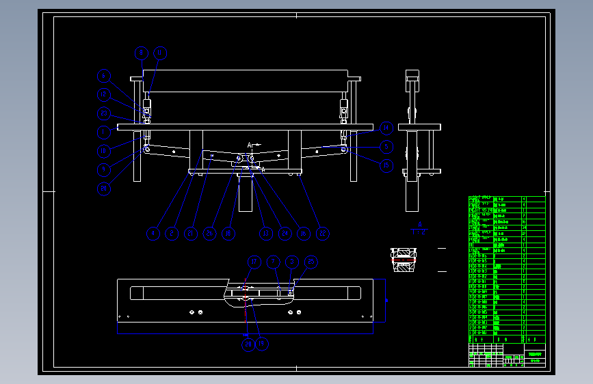 D1031-切纸机压纸机构的结构设计 +CAD+说明书==605383=250